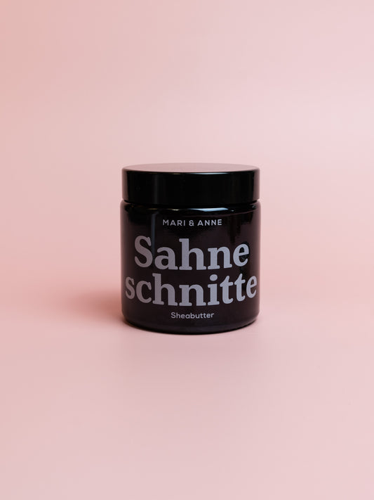 Fluffige Sheabutter mit "Lemon" Duft; geschlossene Dose